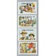 BOY SCOUTS ANTIGUA & BARBUDA SERIE COMPLETA DE ESTAMPILLAS NUEVAS MINT SCOUT FLORES